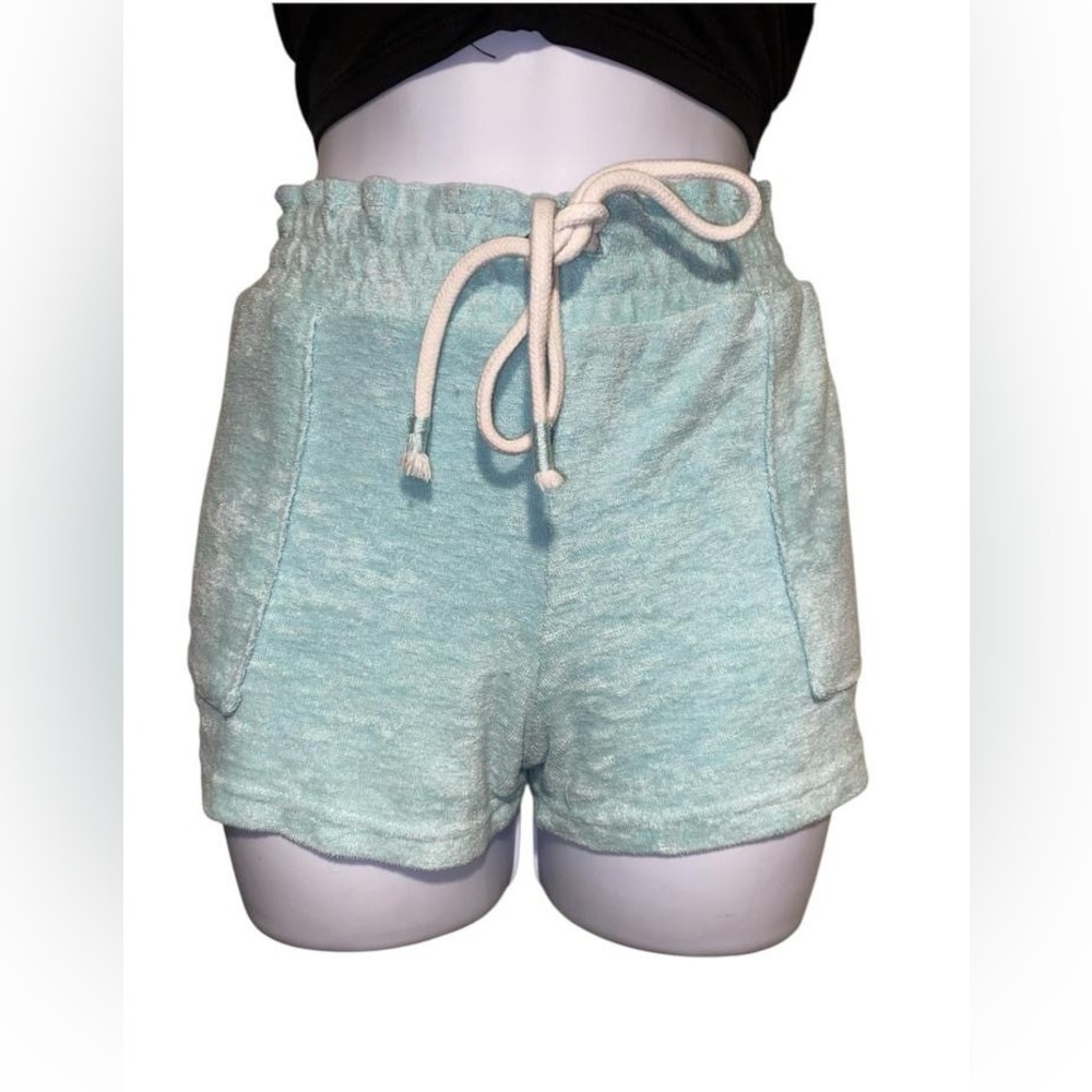Light blue Aeropostale terry cloth micro mini shorts